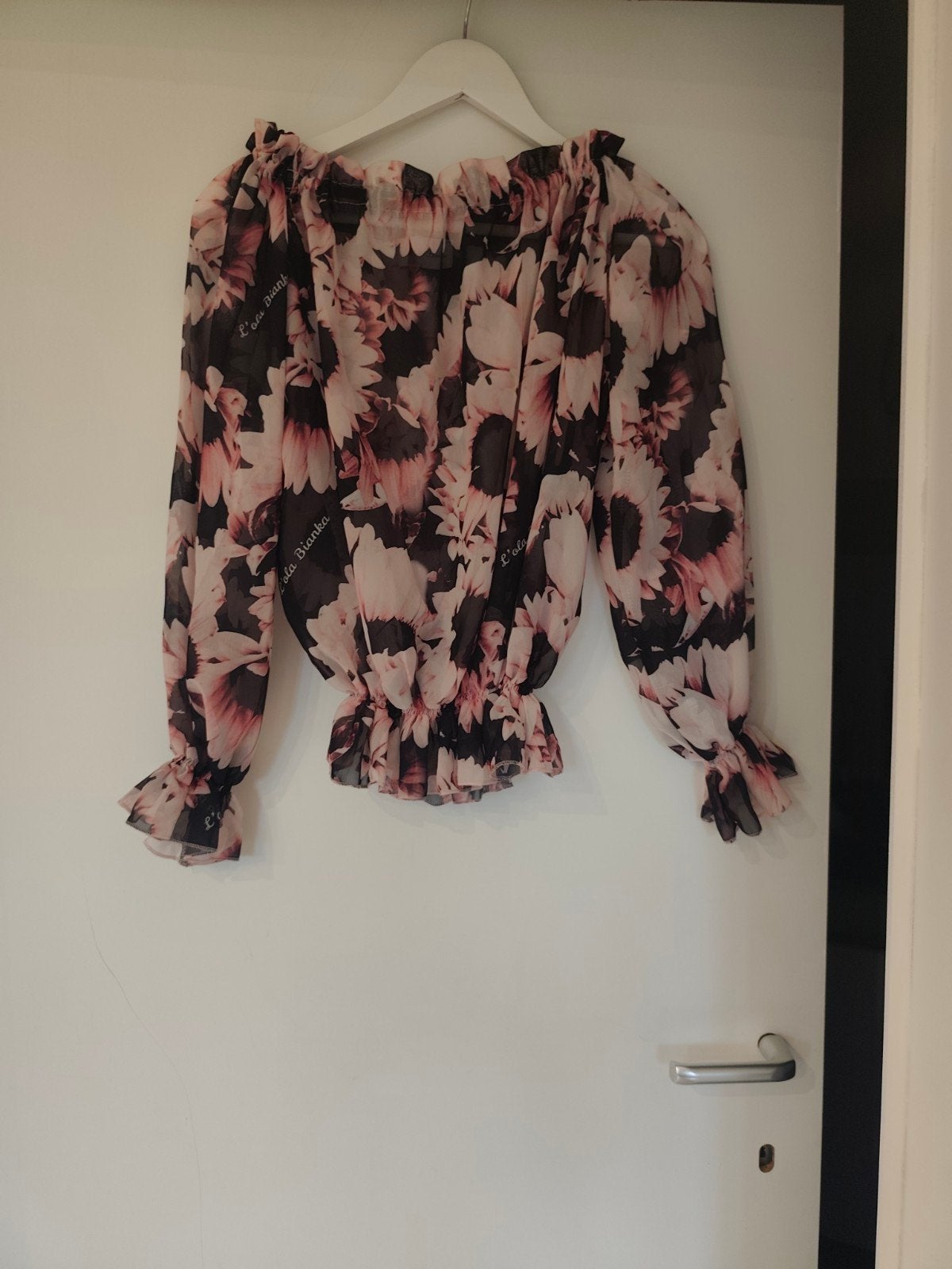 Blouse légère dessus élastique pour épaules nues. T. M, Taille 38/40 (M), Enlèvement ou Envoi, Comme neuf, Manches longues