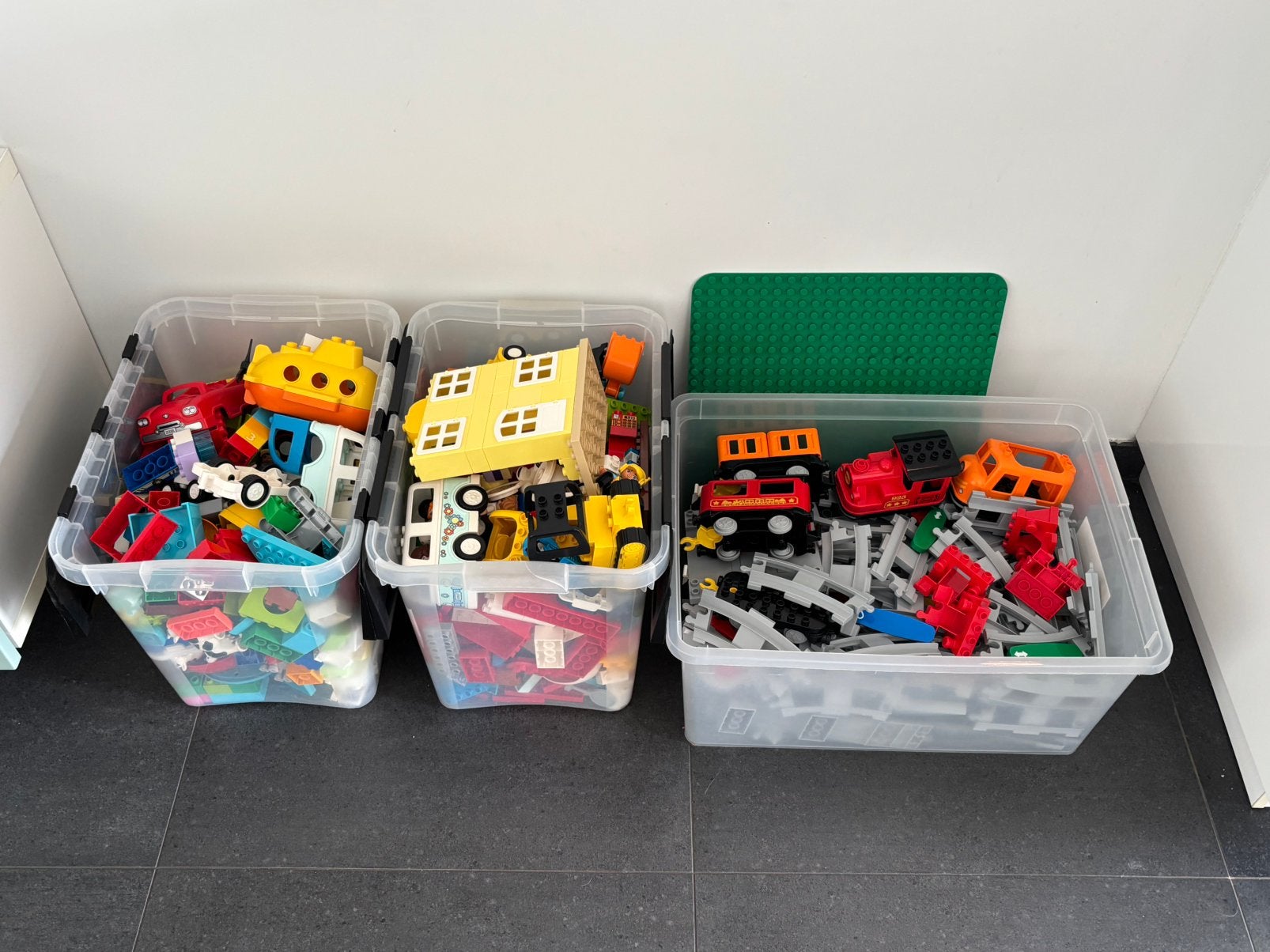 Heel veel lego Duplo sets: oa 2 treinen, sporen, dieren etc, Kinderen en Baby's, Ophalen, Compleet, Zo goed als nieuw, Duplo