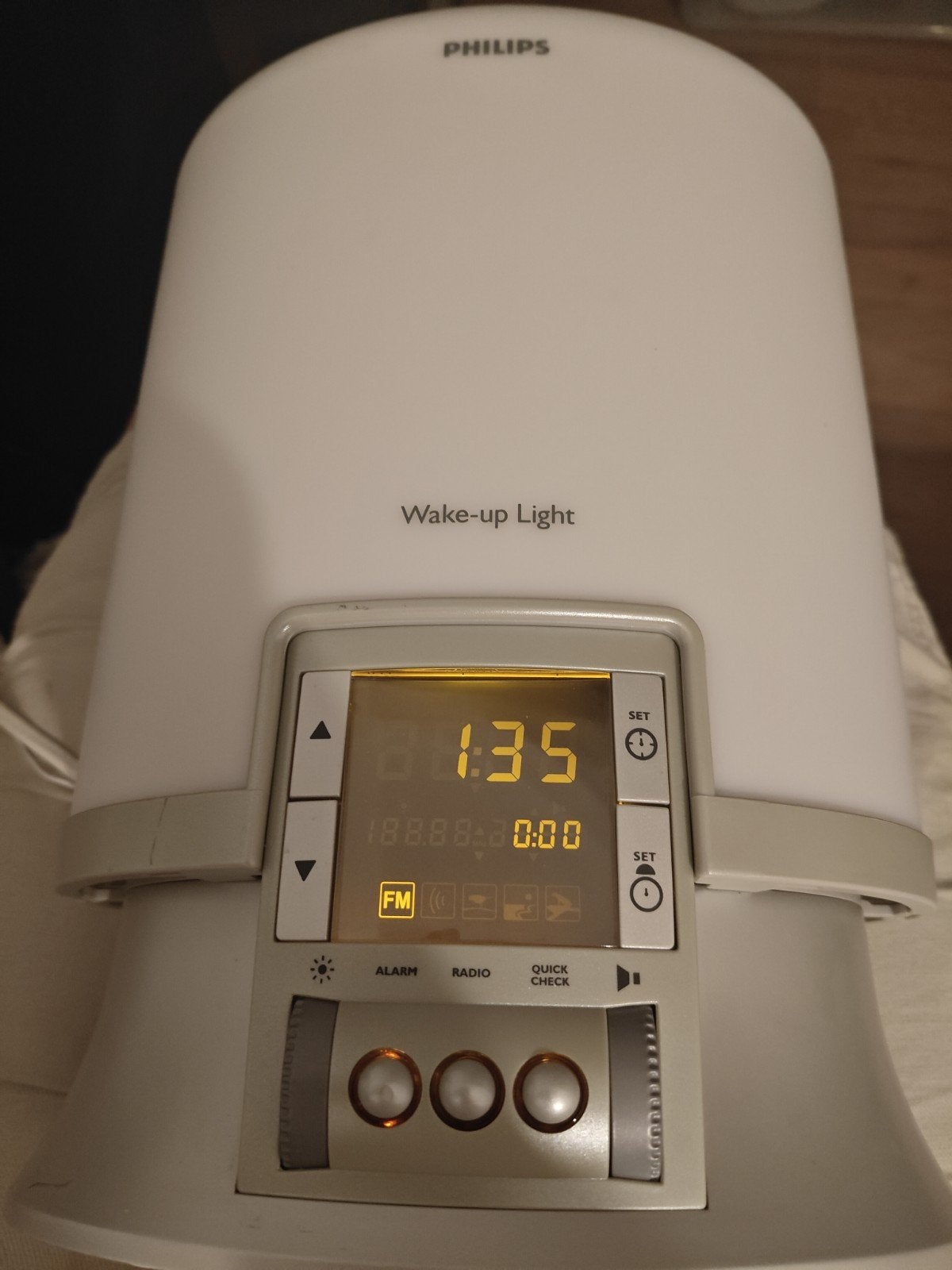 PHILIPS Wake-Up HF 3461, Elektronische apparatuur, Wekkers, Ophalen, Zo goed als nieuw, Digitaal