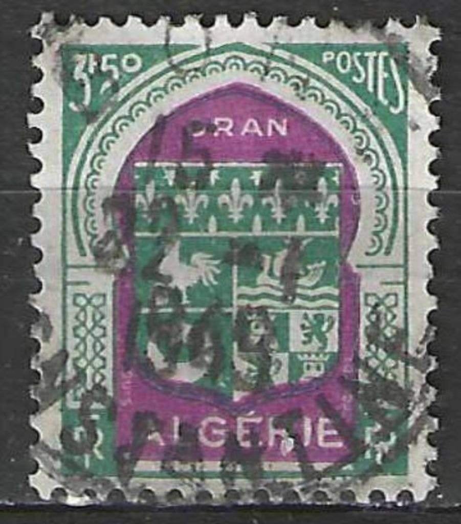 Algérie 1947 - Yvert 262 - Armoiries d'Oran (ST), Envoi, Affranchi