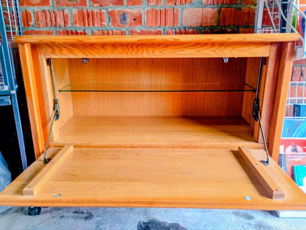 GRATIS Eiken Barkast. Diest. Lees beschrijving!, Huis en Inrichting, Barren, Ophalen