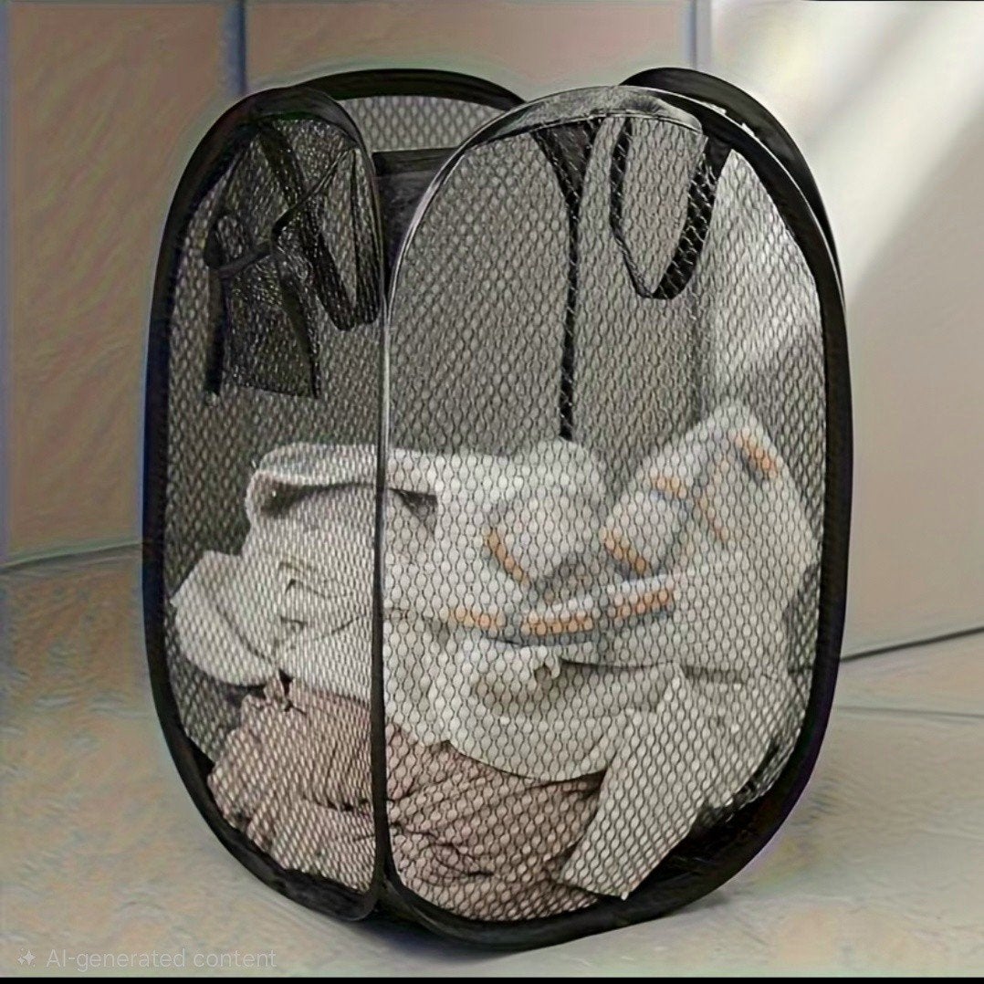 Zwarte Wasmand opvouwbaar, Elektronische apparatuur, Ophalen of Verzenden