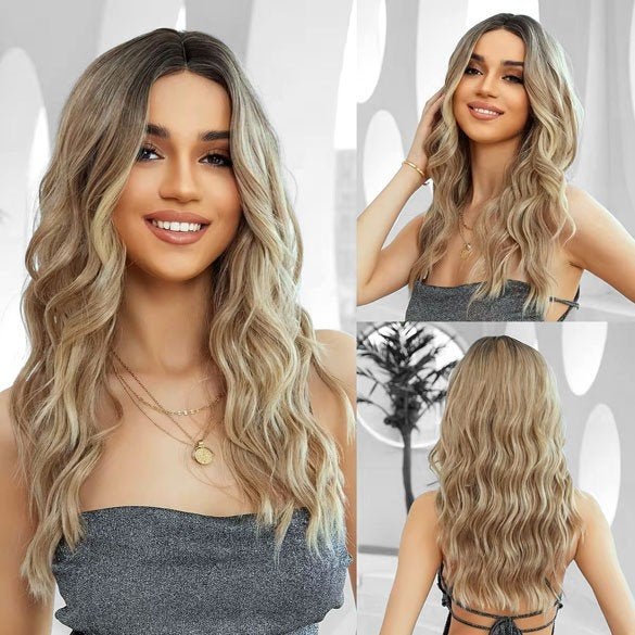 Pruik lang haar met grove slagen zonder pony Malina, Handtassen en Accessoires, Uiterlijk | Haarverzorging, Verzenden, Nieuw