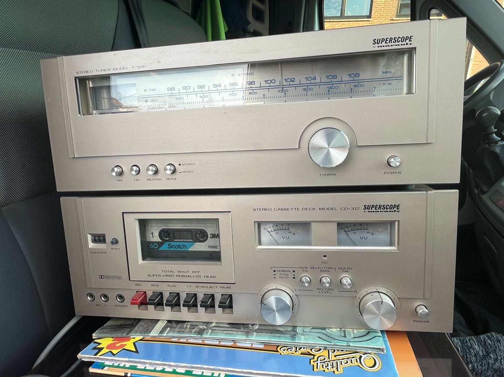 Superscope by Marantz Tuner T-500 et cassette CD-312, Enlèvement, Ne fonctionne pas, Deck cassettes ou Lecteur-enregistreur de cassettes