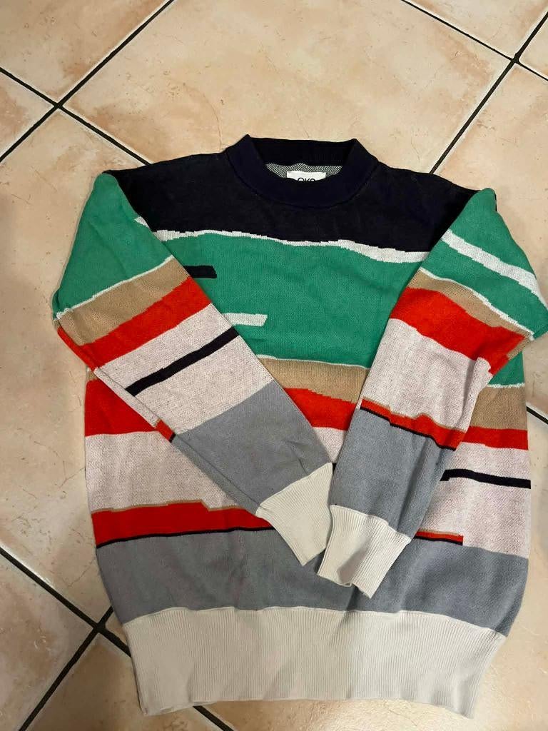 trui blauw groen cks 164, Gebruikt, Ophalen of Verzenden, Jongen, Trui of Vest
