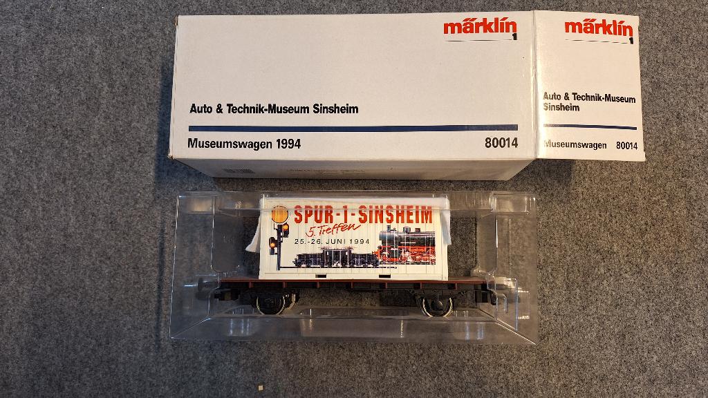 Marklin 80014 museumwagen Spoor1 jaar 1994 NIEUWE SET, Neuf, Courant alternatif, Wagon, Enlèvement
