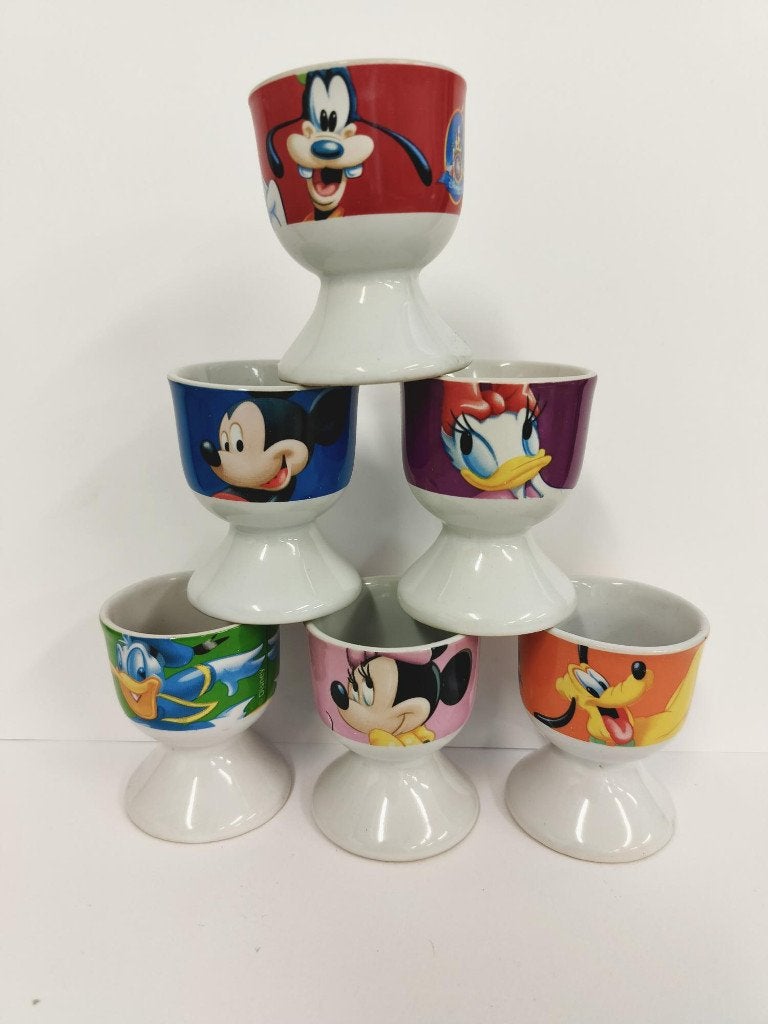 Set van 6 Disney eierdopjes, verzamelitem, Enlèvement ou Envoi