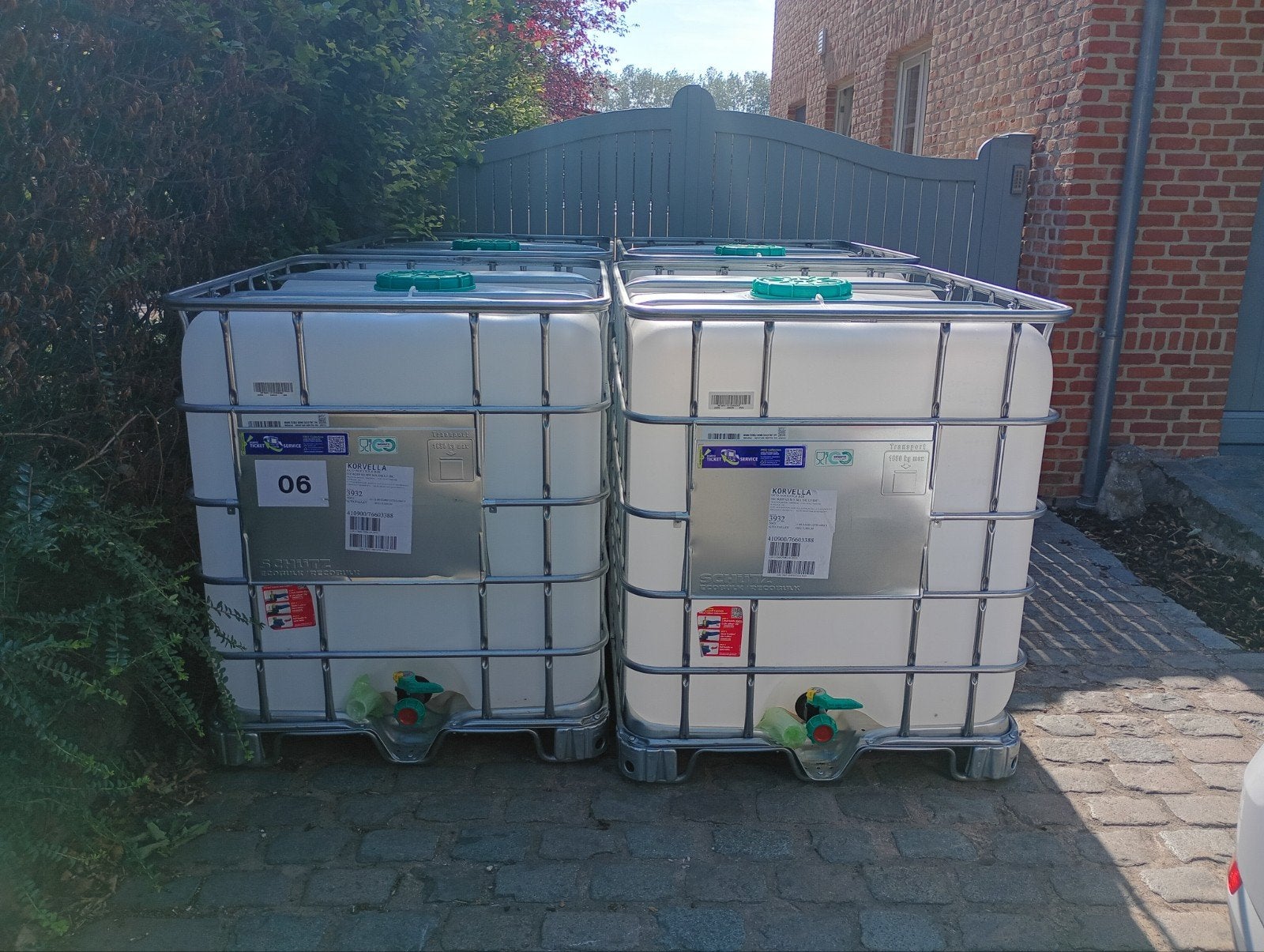 ibc cubitainer 1.000 liter inhoud met kraantje, 150 litres ou plus, Synthétique, Enlèvement, Utilisé