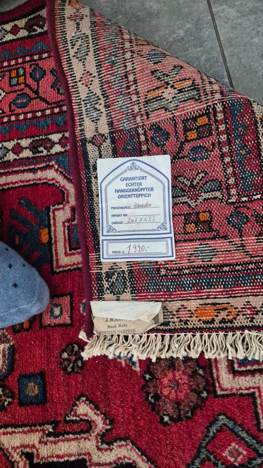 Perzisch tapijt - Hamadan, Antiek en Kunst, Ophalen of Verzenden