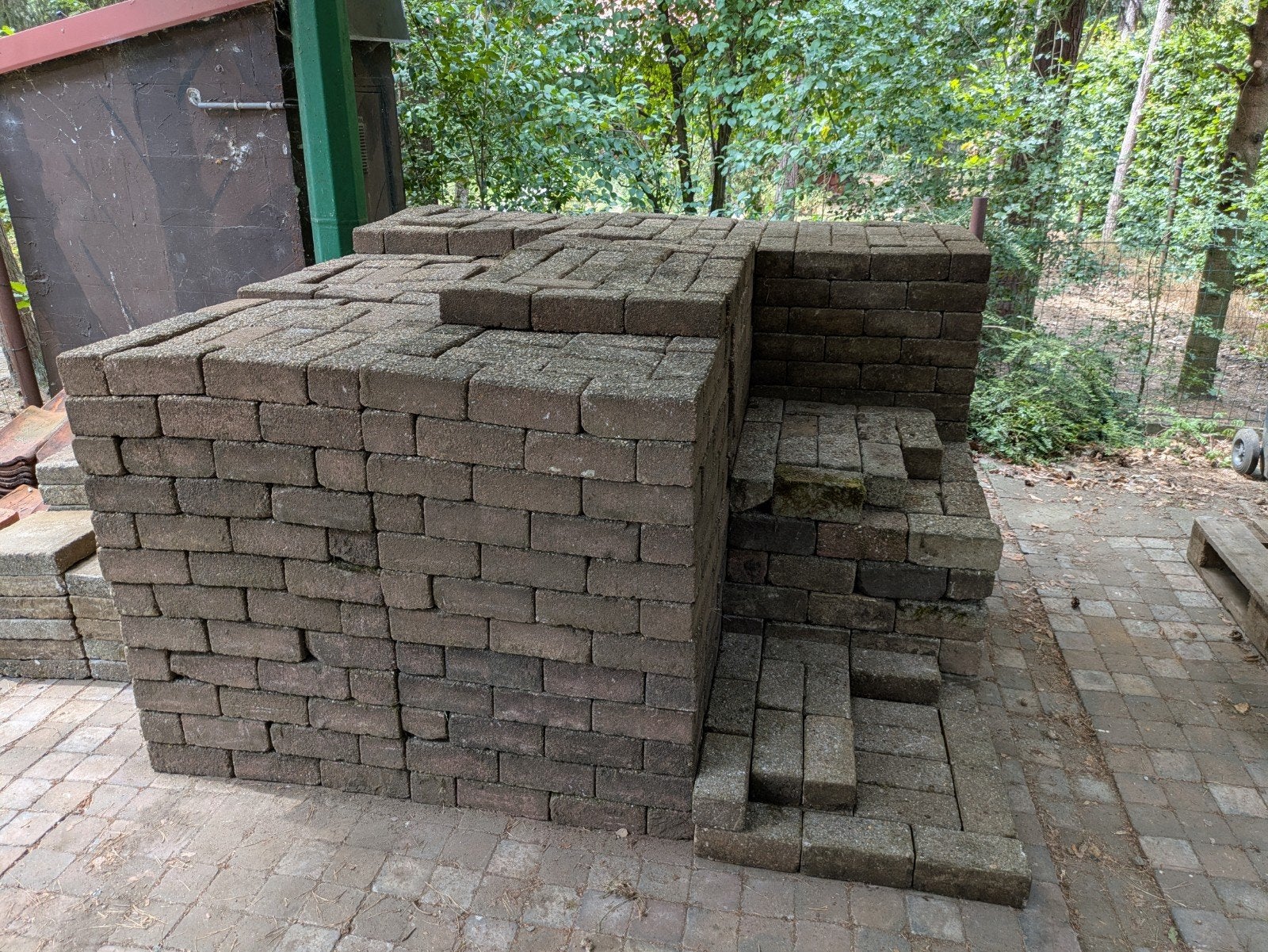 betonklinkers, Ophalen, Gebruikt, Beton, Klinkers