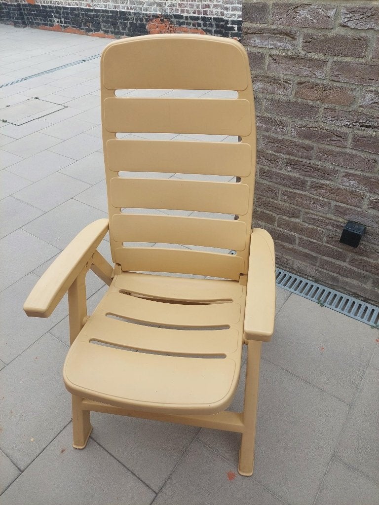 2 tuinstoelen met hoge rug, Ophalen, Verstelbaar