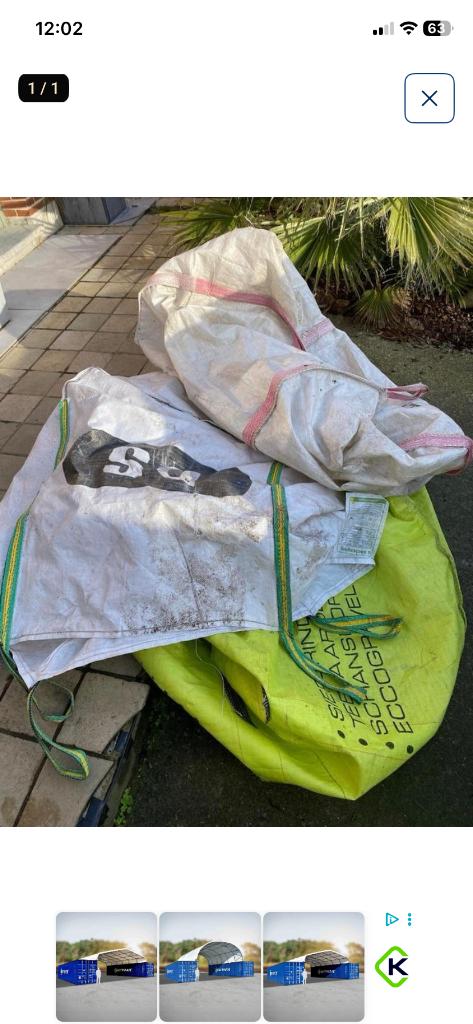 Big bag, 5 stuks, Doe-het-zelf en Bouw, Containers, Ophalen