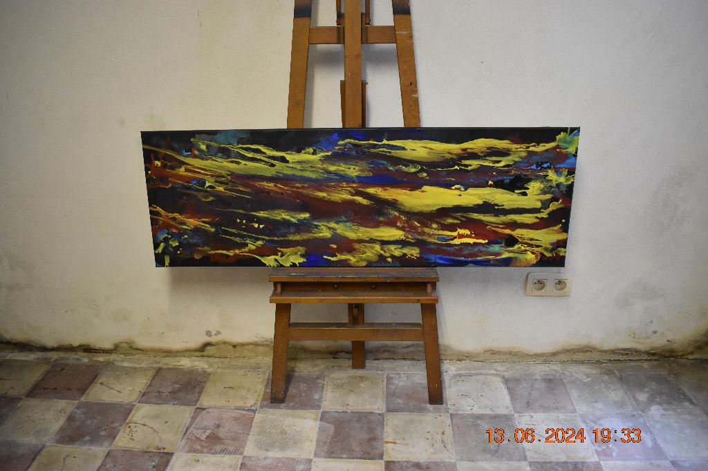 Abstract schilderij, serie nr. (43) van joky kamo, Antiek en Kunst, Kunst | Schilderijen | Abstract, Ophalen