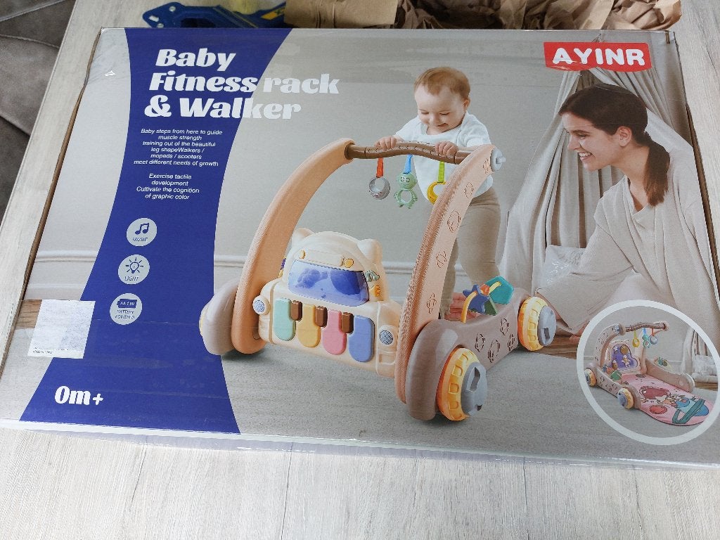 Baby Fitness Rack & Walker loopwagentje, Kinderen en Baby's, Ophalen of Verzenden, Nieuw, Babygym, Met licht