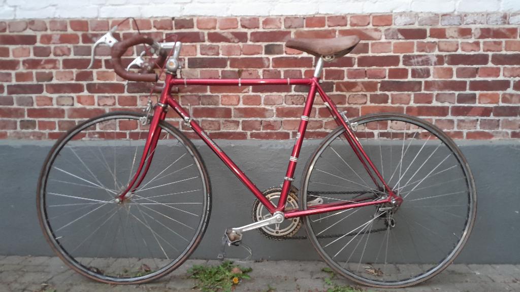 Retro koersfiets – staal, Fietsen en Brommers, Fietsen | Racefietsen, Zo goed als nieuw, 28 inch, Staal, Ophalen