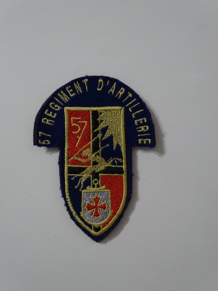 Écusson militaire Artillerie 57e Régiment d'Artillerie badge, Enlèvement ou Envoi, Armée de terre, Emblème ou Badge