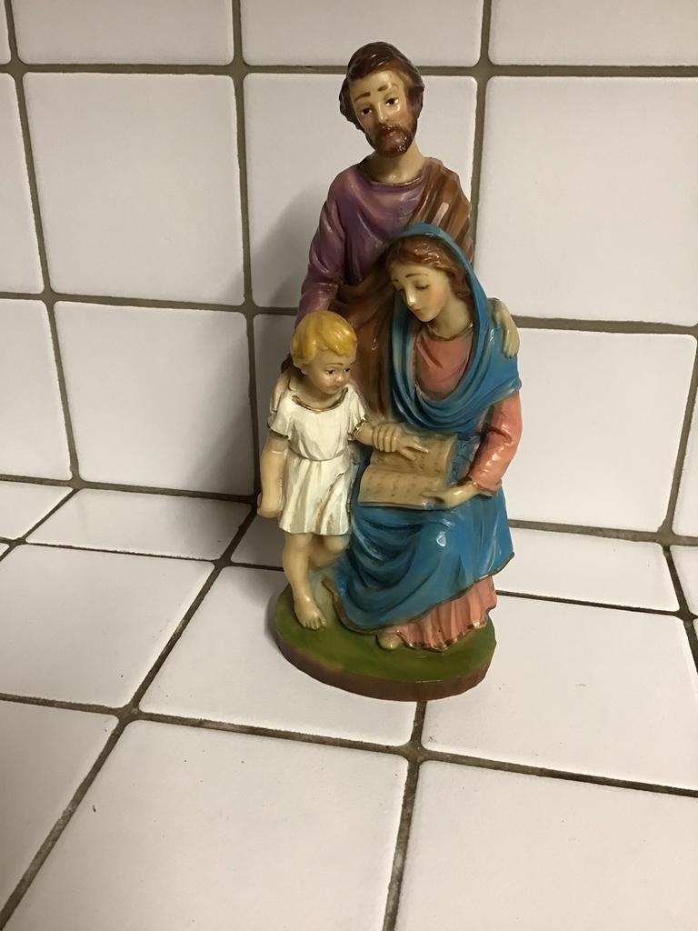 Statue de la Sainte Famille de Marie Joseph Jésus, Enlèvement ou Envoi