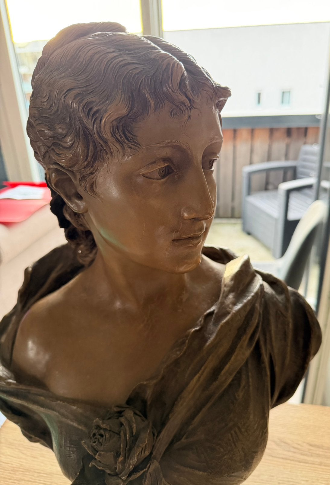 Goldscheider terracotta biest, Antiek en Kunst, Ophalen, Buste