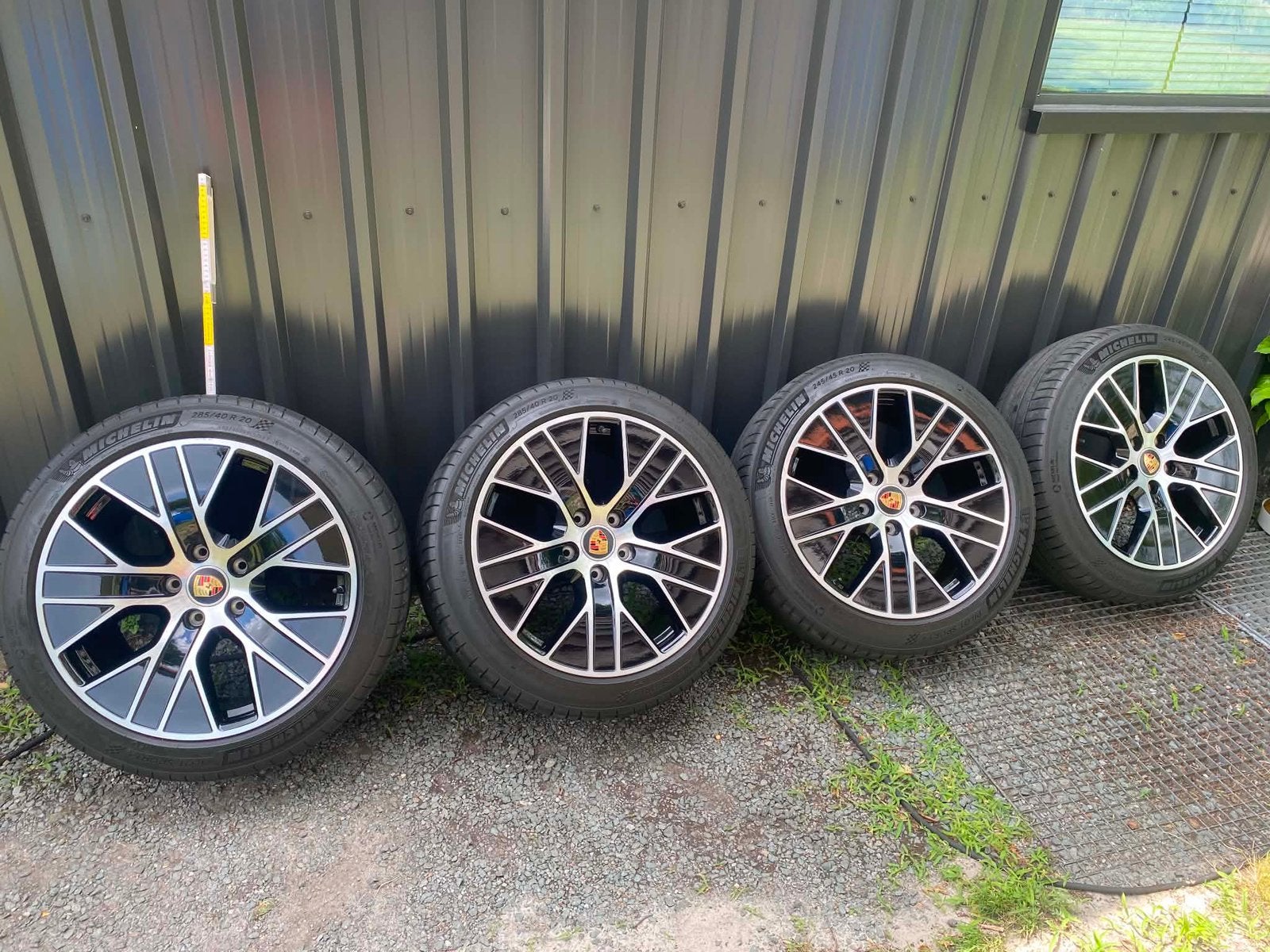 Porsche Taycan - originele Aero 20” velgen, Auto-onderdelen, Banden en Velgen, Ophalen, Gebruikt, 285 mm, Banden en Velgen