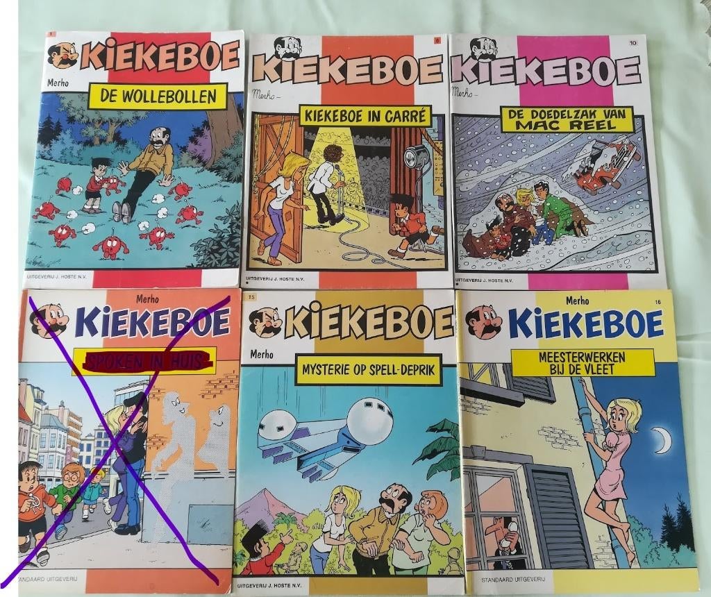 Strips Kiekeboe Alain Chevalier W817 M kids Flikken, Plusieurs BD, Enlèvement ou Envoi, Utilisé