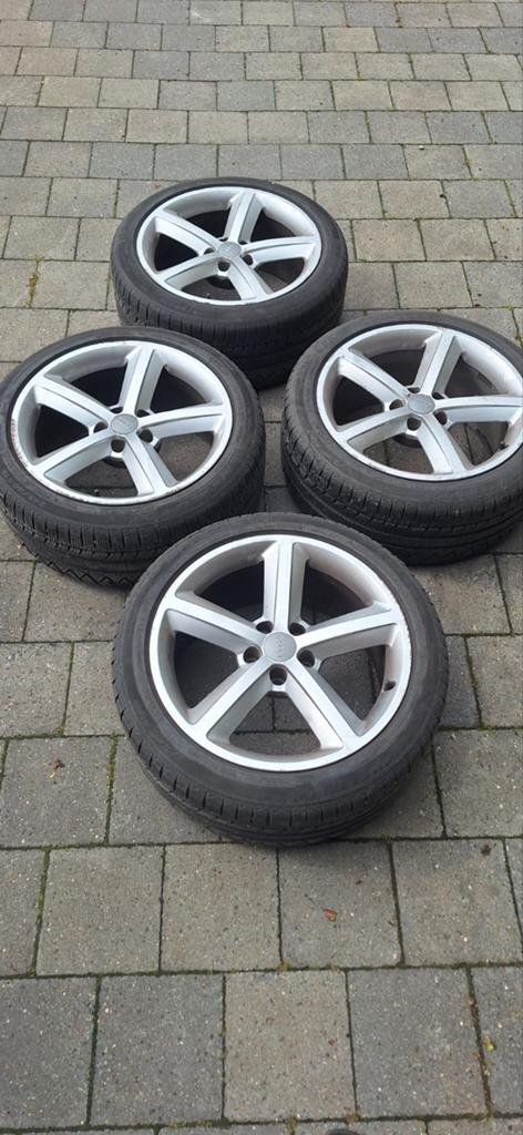 Set velgen+banden Michelin 245x40 R18, Auto-onderdelen, Ophalen, Band(en)