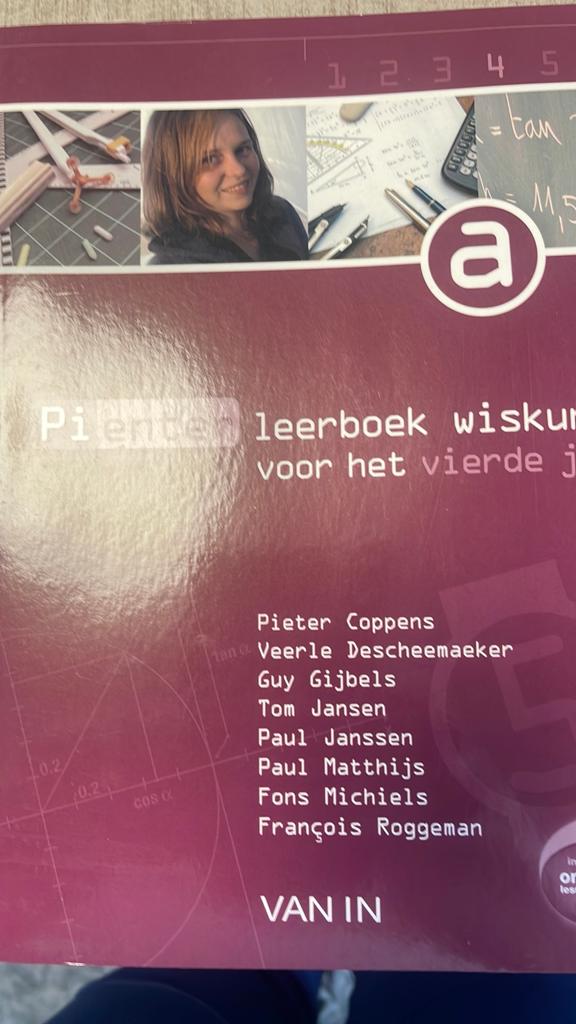 pienter 4 aso 5u leerboek deel a, Boeken, Schoolboeken, Ophalen of Verzenden, Nieuw, Wiskunde A
