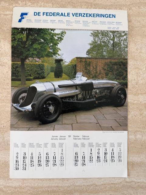 Nieuwe kalender 1989 "DE FEDERALE VERZEKERINGEN" (nr4996), Ophalen of Verzenden, Overige typen