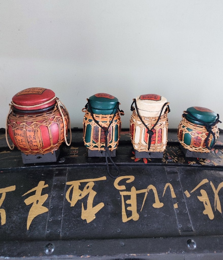 Aziatische handgemaakte rijstpotten. Noord-Thailand en Birma, Huis en Inrichting, Woonaccessoires | Schalen en Manden, Gebruikt