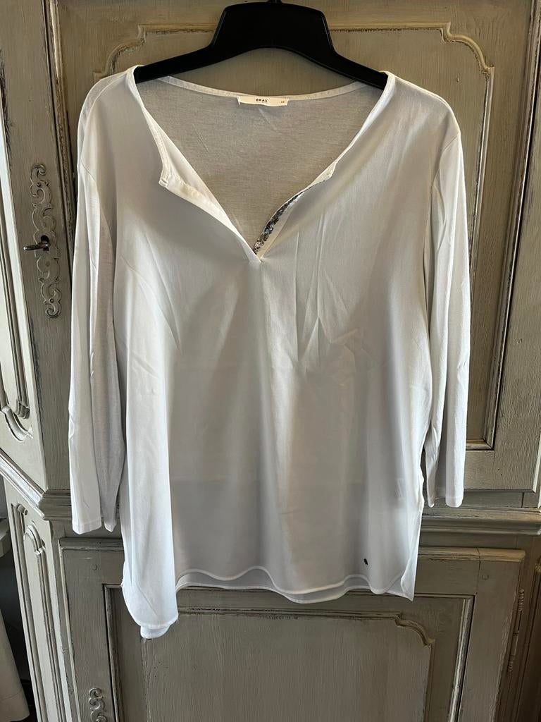 Nouveau chemisier blanc de la marque Brax Taille 44, Vêtements | Femmes, Enlèvement ou Envoi, Neuf, Taille 42/44 (L), Blanc