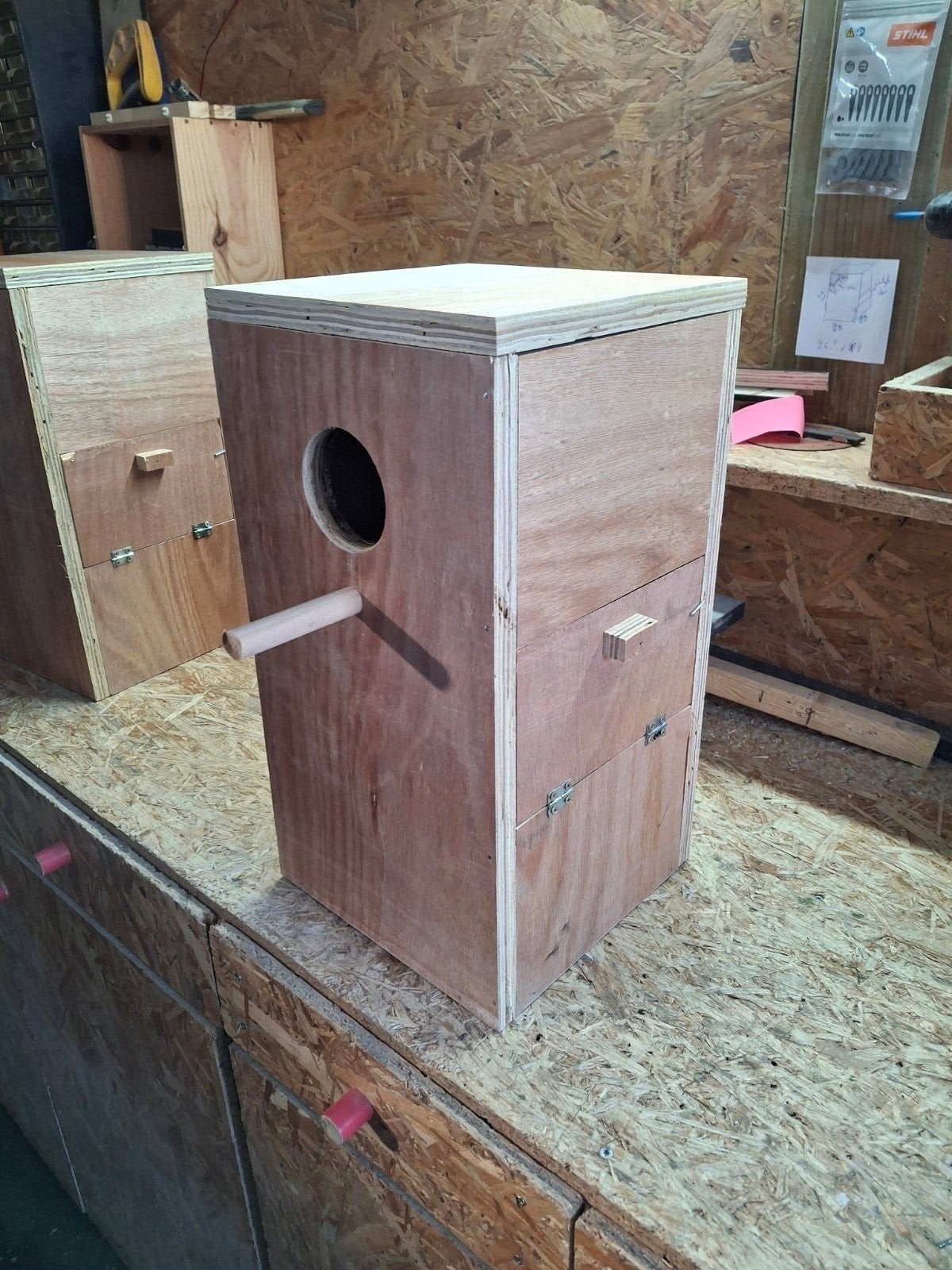 nieuwe broedblokken, Ophalen, Nieuw, Hout, Broedkooi of Kweekkooi
