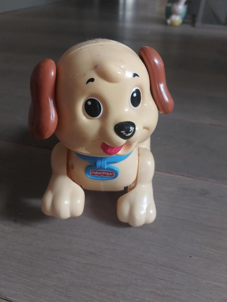 Fisherprice hondje met trekkoord, Kinderen en Baby's, Speelgoed | Fisher-Price, Ophalen of Verzenden, Zo goed als nieuw, Duw- of Trekspeelgoed