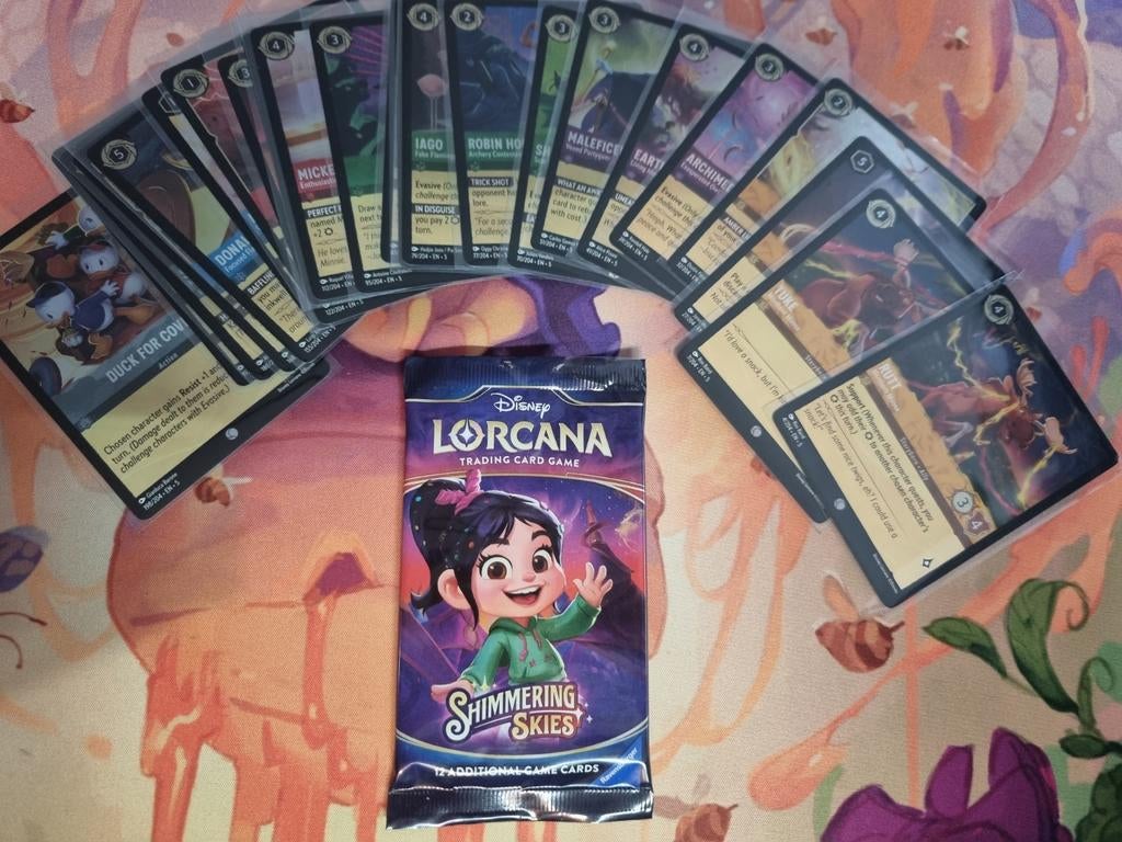 Foils s5 shimmering skies disney lorcana, Ophalen of Verzenden, Zo goed als nieuw