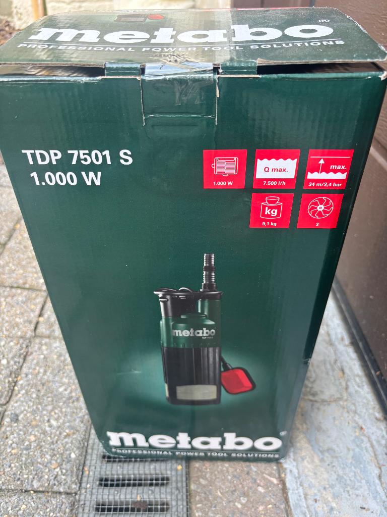 Pompe metabo TDP 7501 S, Bricolage & Construction, Enlèvement, Neuf