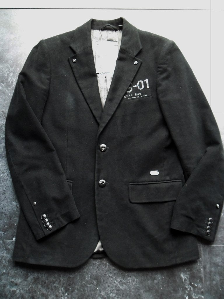 G-star stijlvolle zwarte blazer maat medium, Kleding | Heren, Ophalen of Verzenden, Zo goed als nieuw, G Star RAW