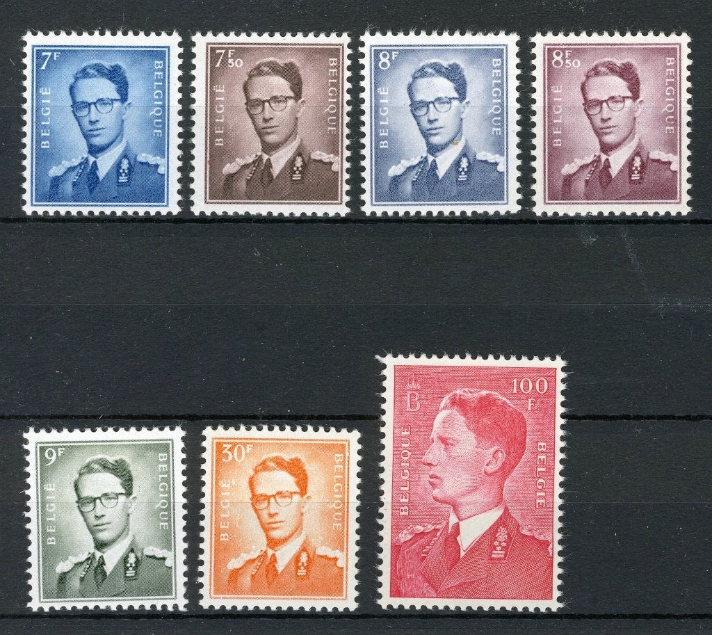 (B) 1069b/1075 MNH 1957 - S.M. le Roi Baudouin., Envoi, Non oblitéré, Neuf