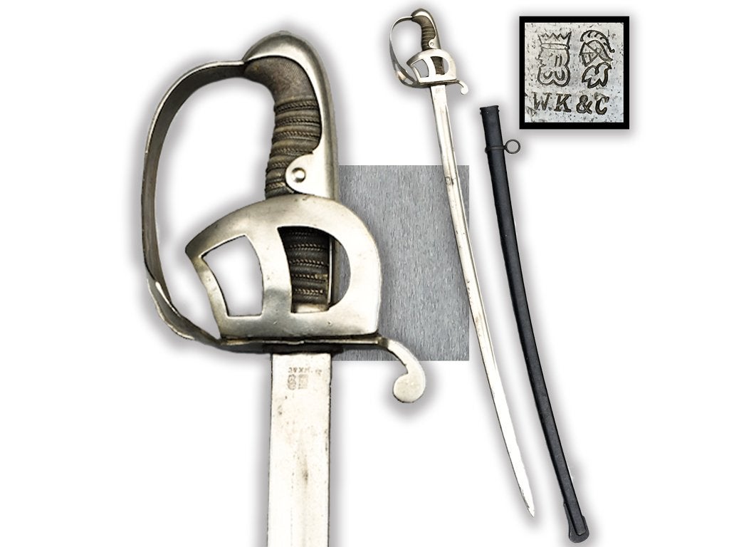 🚨Zeldzame originele PRUSSIAN RAILWAY SABER WK&C XIX, Verzamelen, Ophalen of Verzenden
