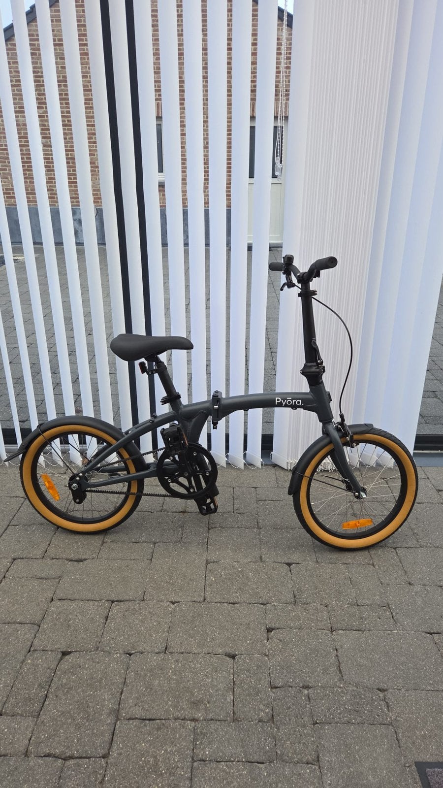 Gloednieuwe Pyora vouwfiets, Fietsen en Brommers, Terugtraprem, 16 tot 18 inch, Zo goed als nieuw, Totaal opvouwbaar