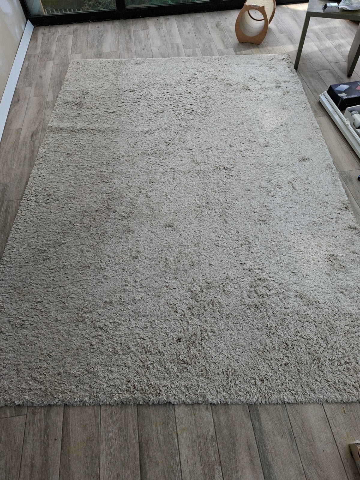 Groot livingtapijt, Huis en Inrichting, Stoffering | Tapijten en Vloerkleden, Ophalen, Gebruikt, Wit, 150 tot 200 cm