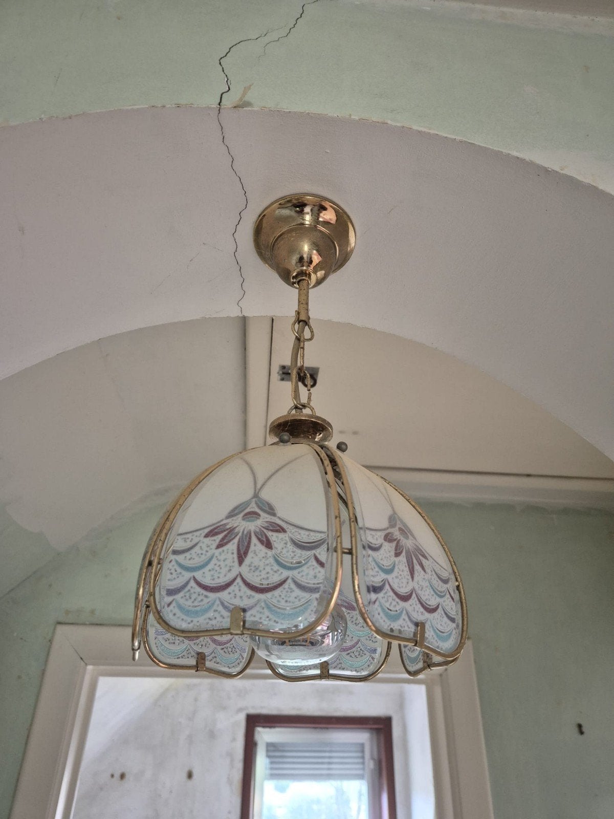 Lampe suspendue en verre, Maison & Meubles, Lampes | Lustres, Enlèvement, Verre