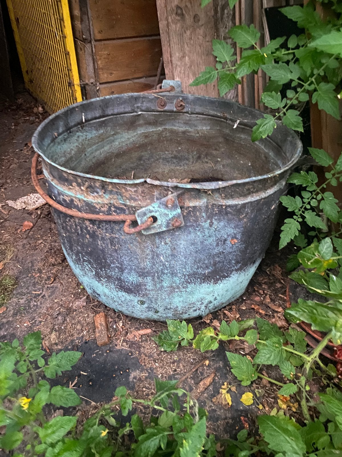 Grote zware kopere ketel, Antiek en Kunst, Ophalen of Verzenden