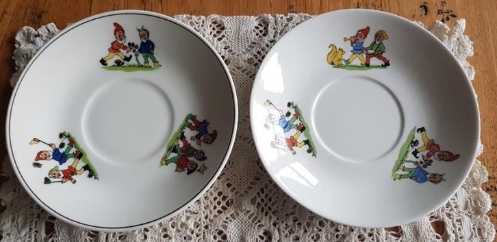 Nog 1 oud Regout schoteltje, kabouters, eekhoorn, vlinder, Gebruikt, -, -, Ophalen of Verzenden