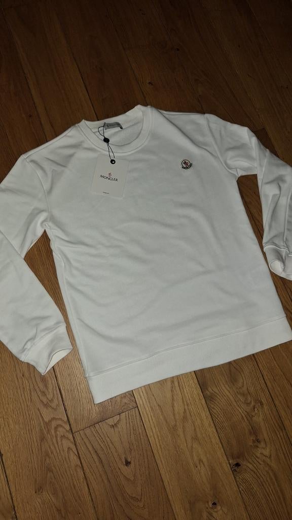 Pull Moncler blanc M, Neuf, Moncler, Enlèvement ou Envoi, Blanc