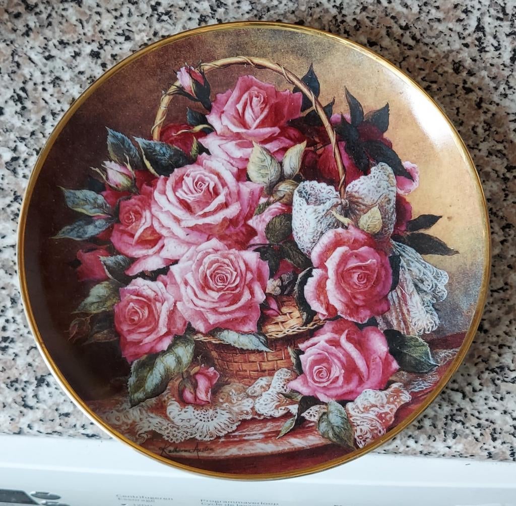 Assiette déco fleur, Antiquités & Art, Enlèvement ou Envoi