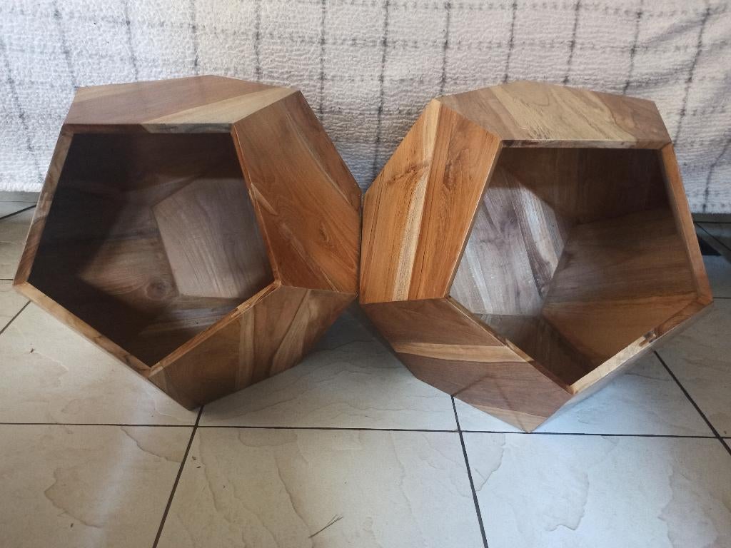 bijzettafel of kattenhuis in hout, Antiek en Kunst, Ophalen, Hout