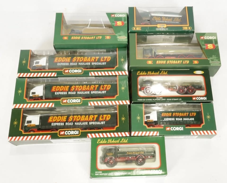 Corgi, un lot de véhicules Eddie Stobart à l'échelle 1:50., Hobby & Loisirs créatifs, Voitures miniatures | 1:50, Enlèvement ou Envoi