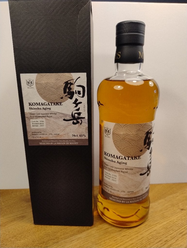 Mars Komagatake Shinshu en Tsunuki aging Single cask whisky, Ophalen, Nieuw