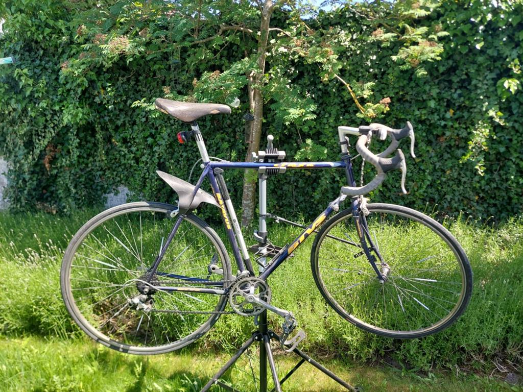 Retro koersfiets, Fietsen en Brommers, Ophalen, 28 inch, Gebruikt, Velgrem