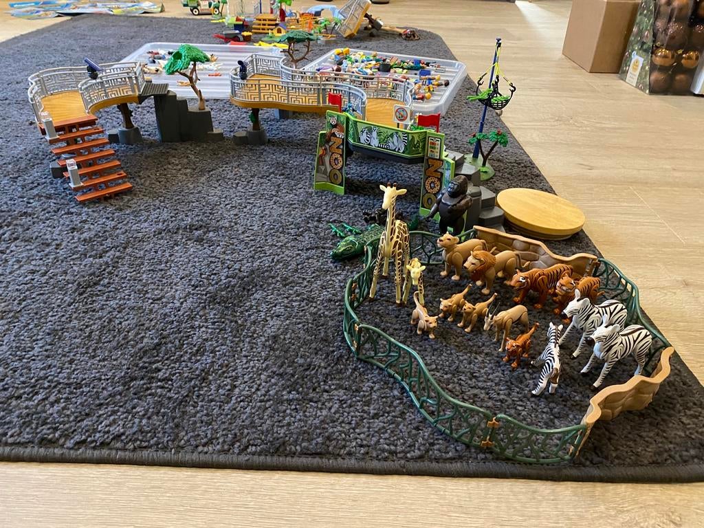 Zoo, mobilhome en vele extra’s, Kinderen en Baby's, Speelgoed | Playmobil, Ophalen, Zo goed als nieuw