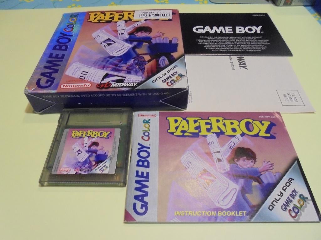 Game boy color Paperboy (CIB), Enlèvement ou Envoi, Utilisé