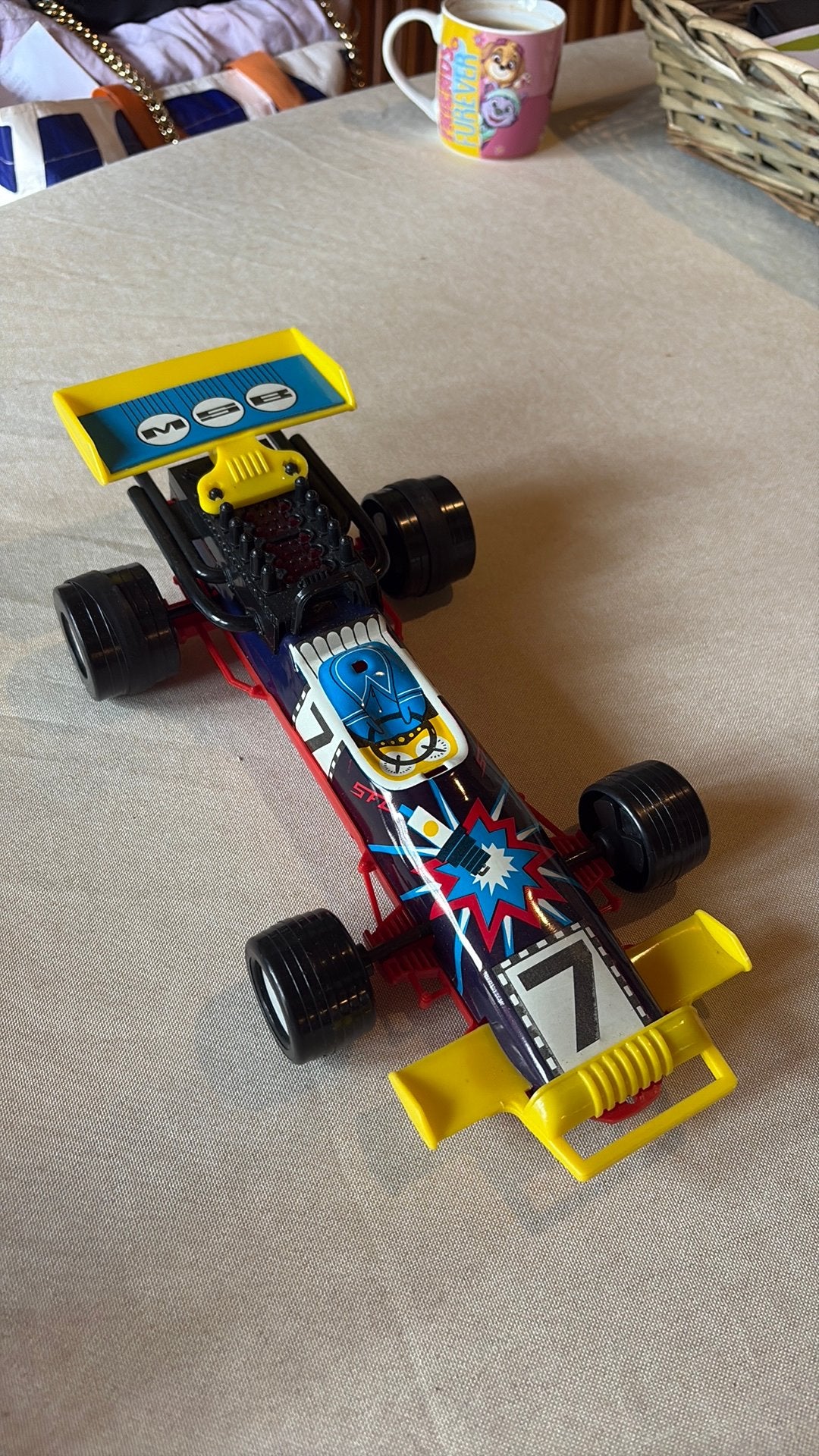 Vintage Blikken MSB Racewagen / Dragster, Ophalen of Verzenden, Zo goed als nieuw